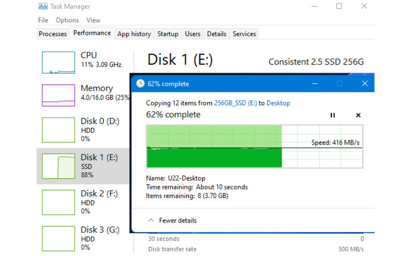 Ssd-laptop-transfer-data