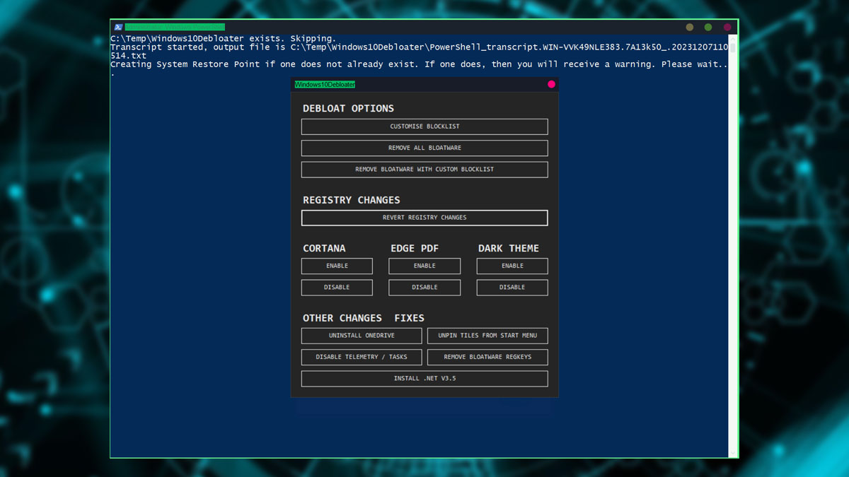 Windows 10 Debloater Gg