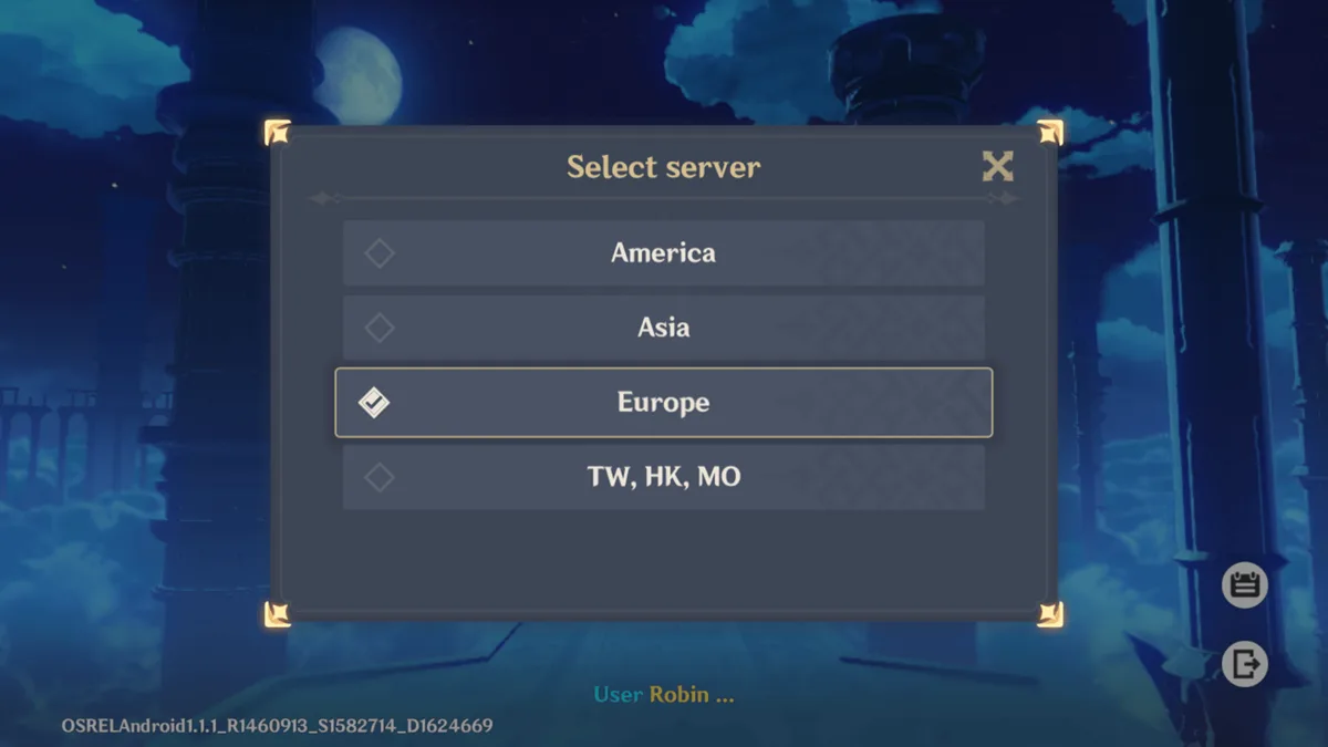 Cara Ganti Server Genshin Impact
