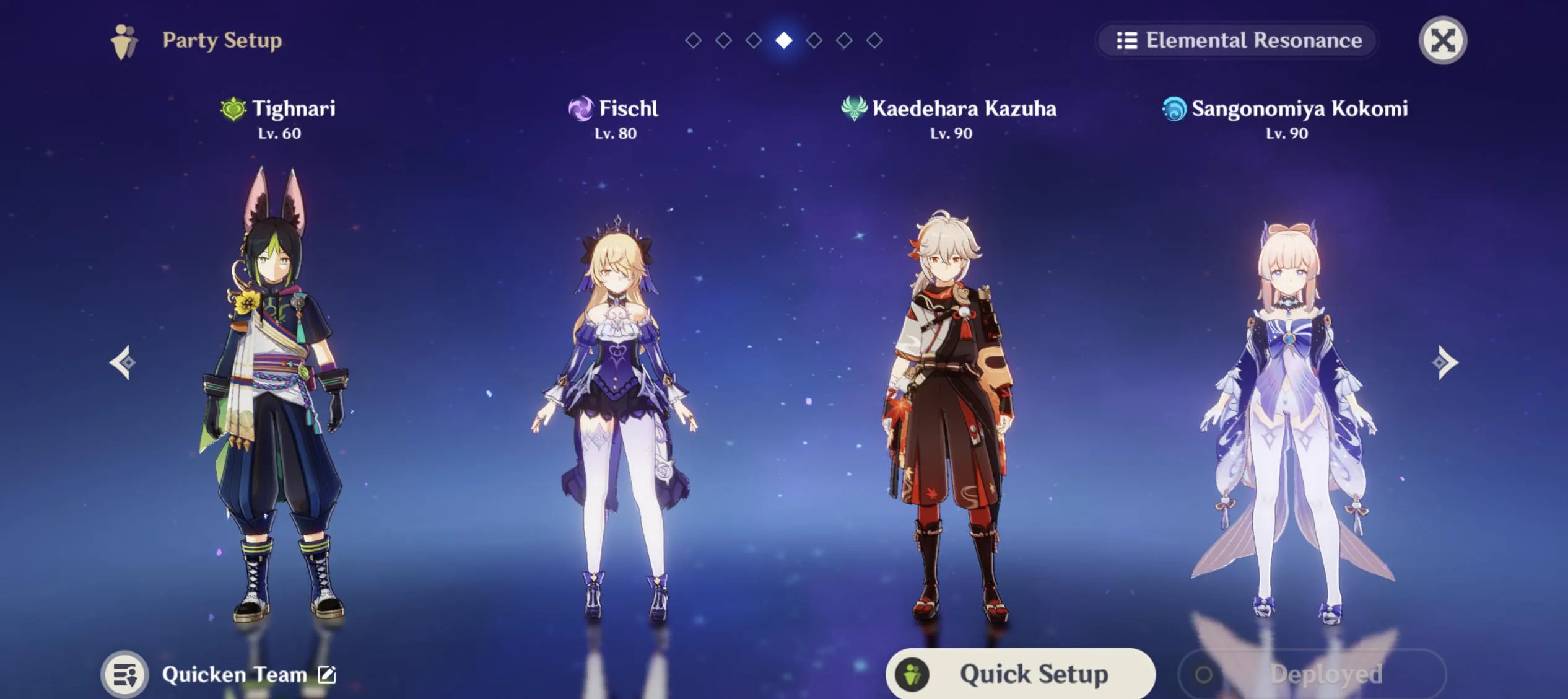 Quicken Genshin Impact Team