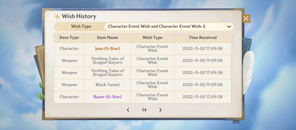 Sistem Pity Genshin Impact