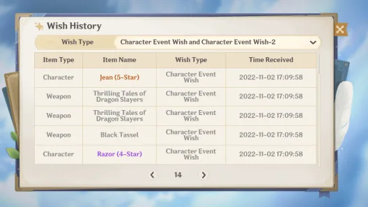 Sistem Pity Genshin Impact