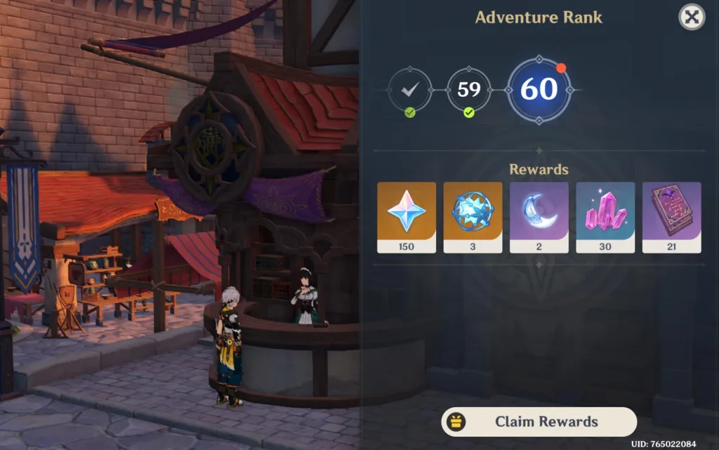 Ar (adventure Rank) Genshin Impact