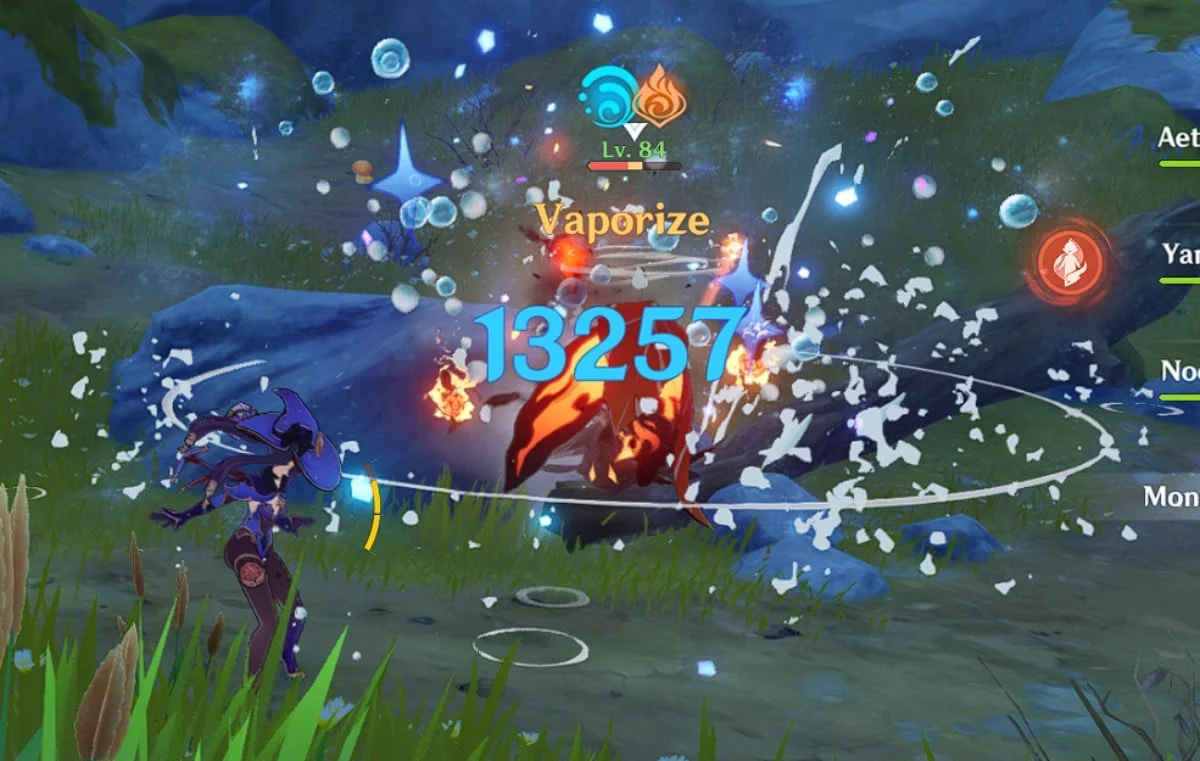 Hyperbloom Vs Vape Genshin Impact