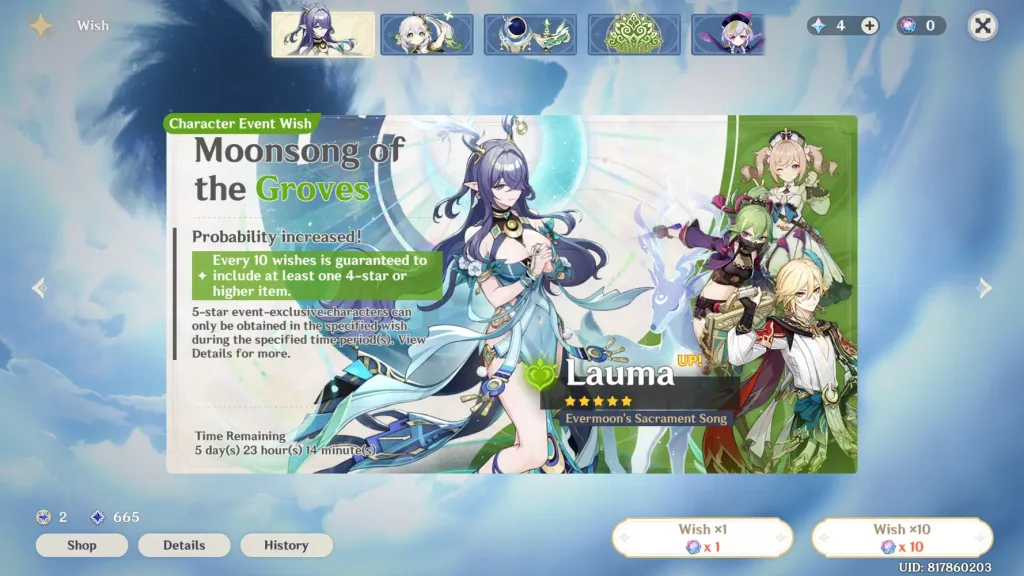 Banner Character Genshin Impact