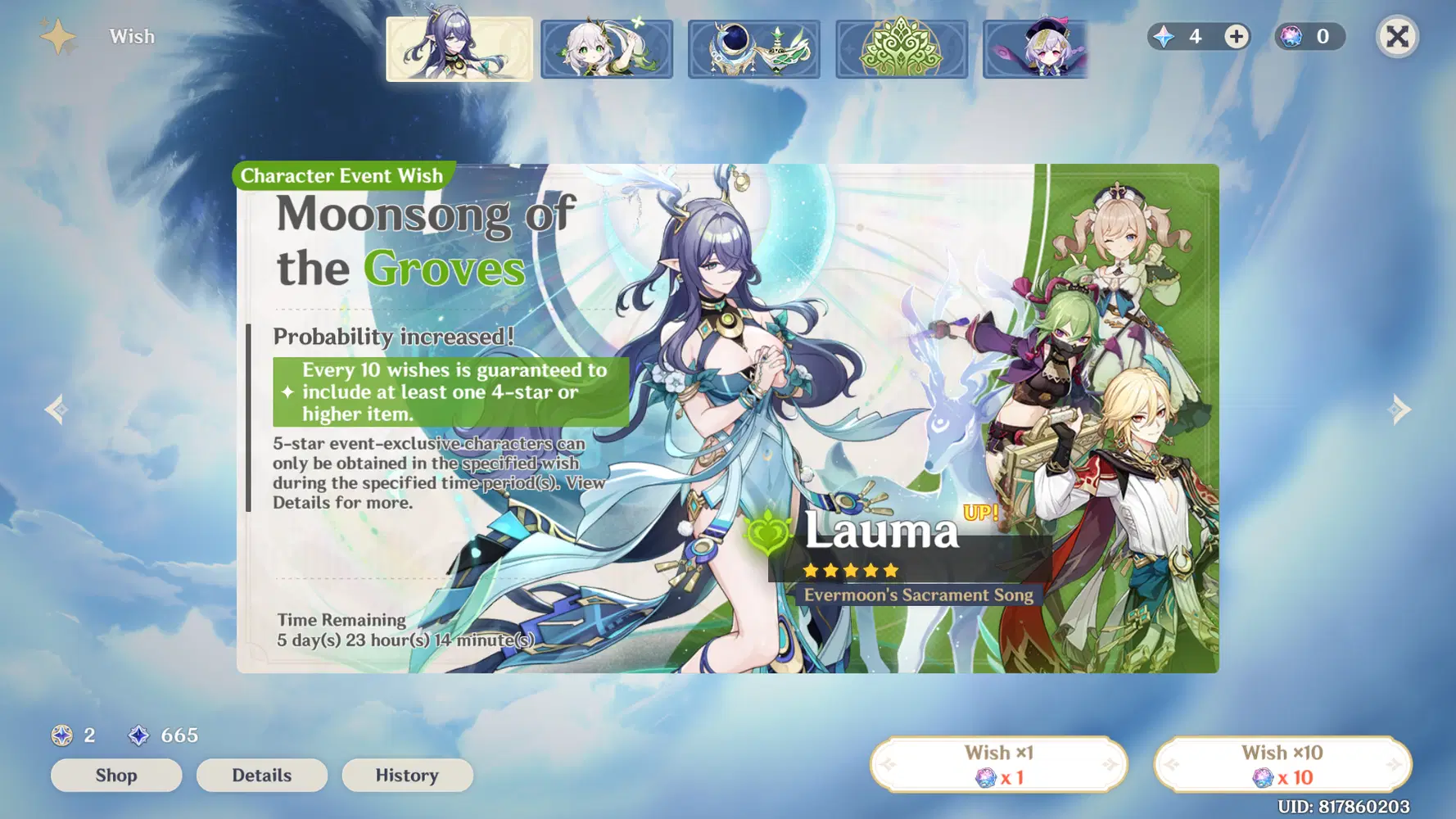 Banner Character Genshin Impact