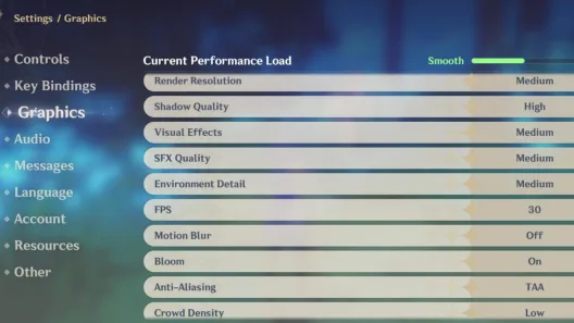 Genshin Impact Setting Hp Ram 4gb